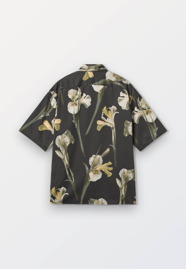 Tencel Printed flower ss shirt