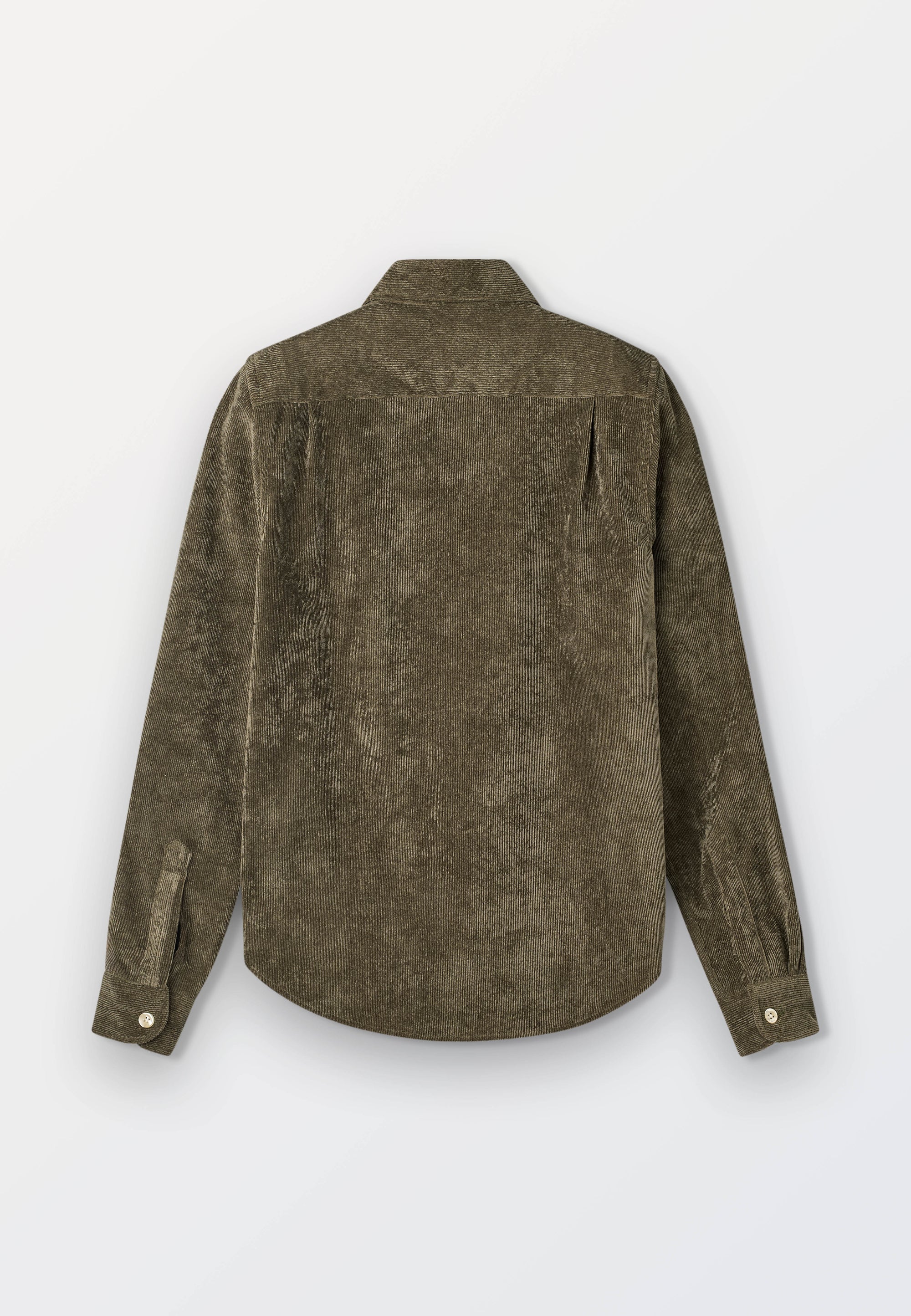 Velvet Cord Women Shirt - Green
