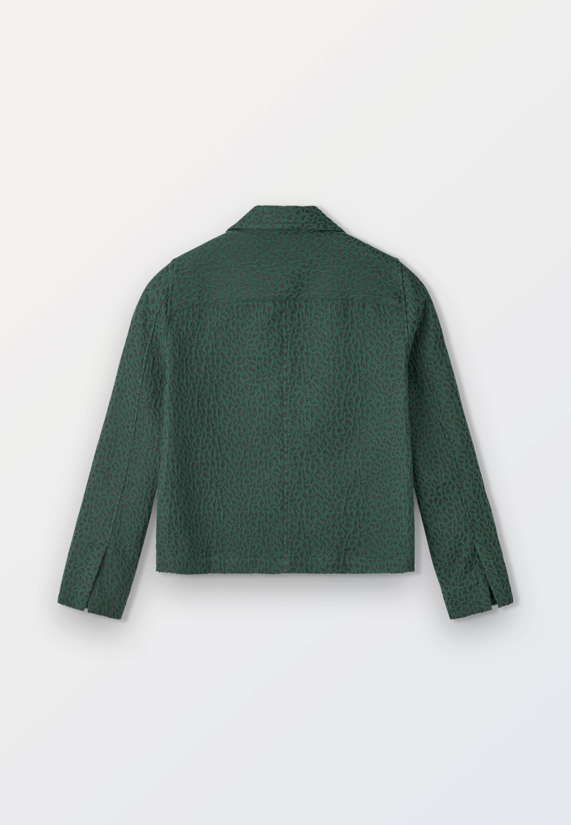 Women’s Jacquard Overshirt  – Green