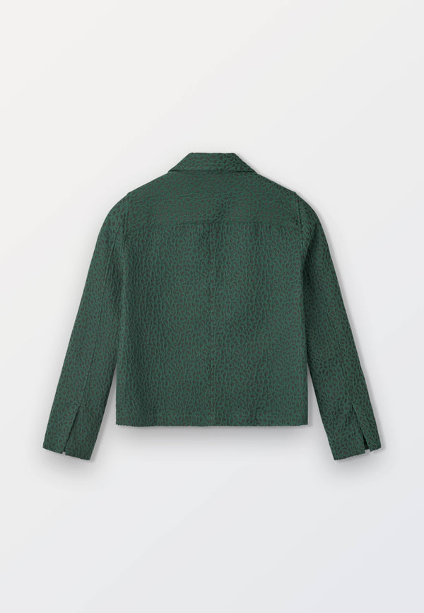 Women’s Jacquard Overshirt  – Green